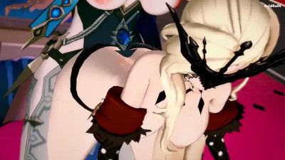 Signora x Mirror Maiden (genshin impact)