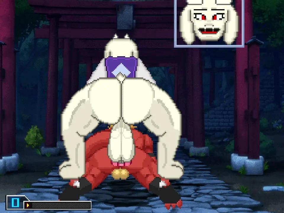 MUGEN: Hyper Toriel fucks Delga