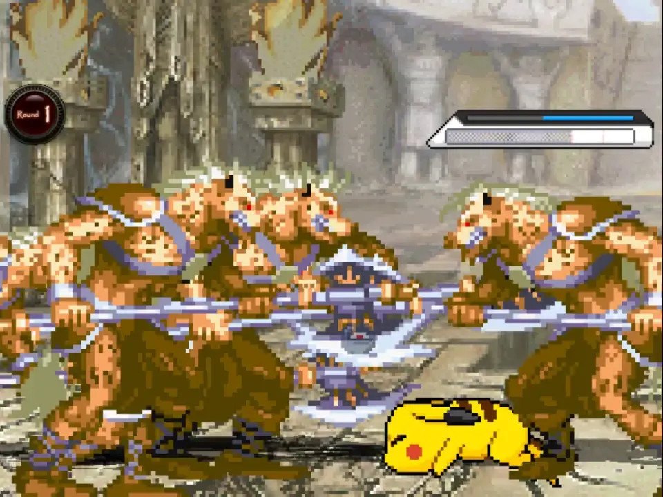 MUGEN Request#299: Hyper Gnoll Raid Fucks Pikachu