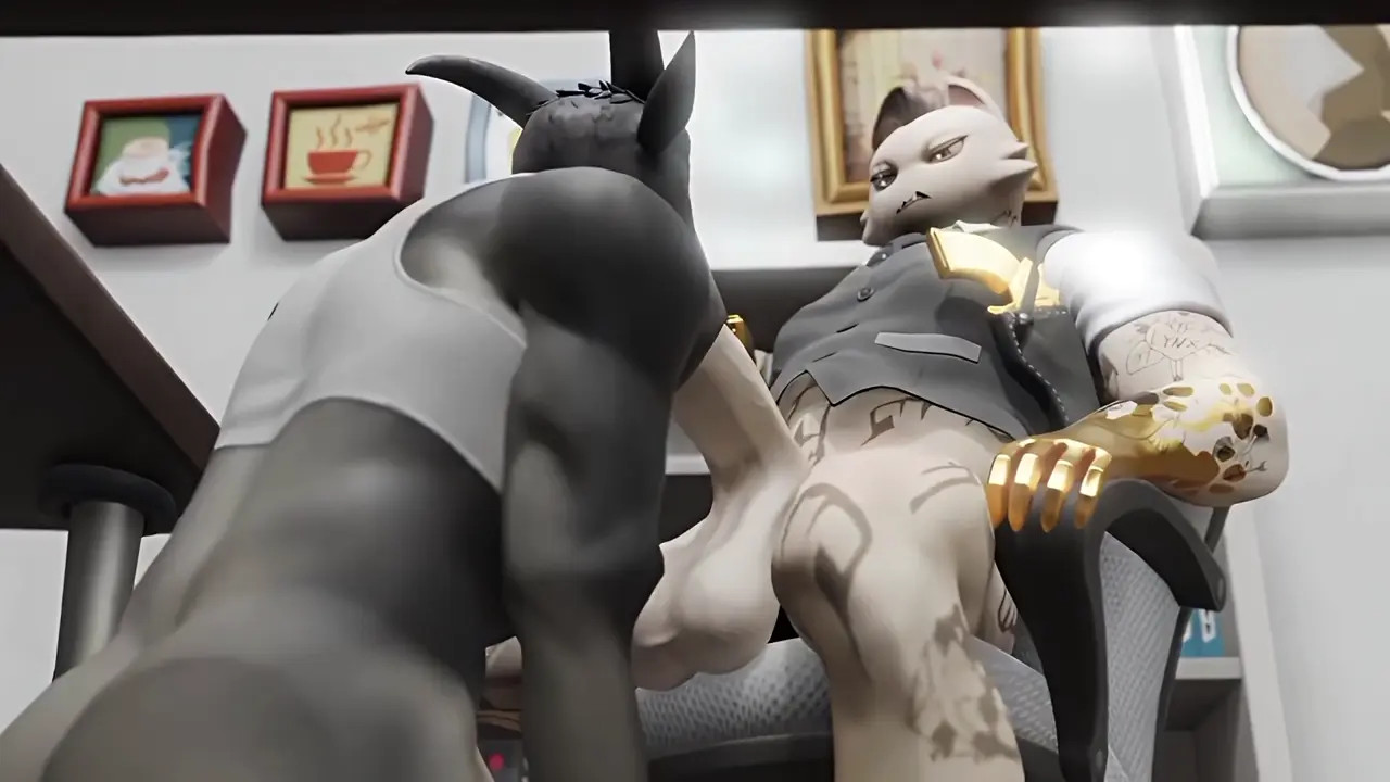 Pilgor giving Meowdas a quickie during business hours
