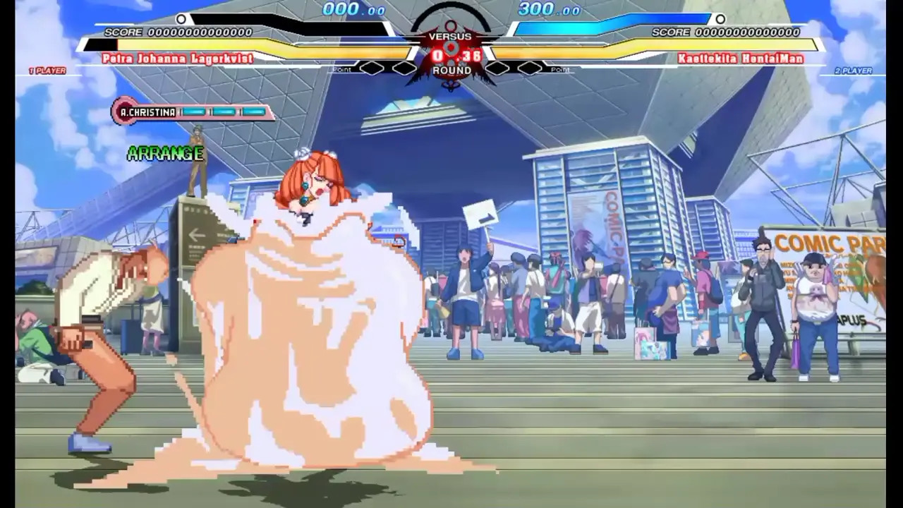 Hentaiman vs Petra&Maori&Lucifer&Konoha