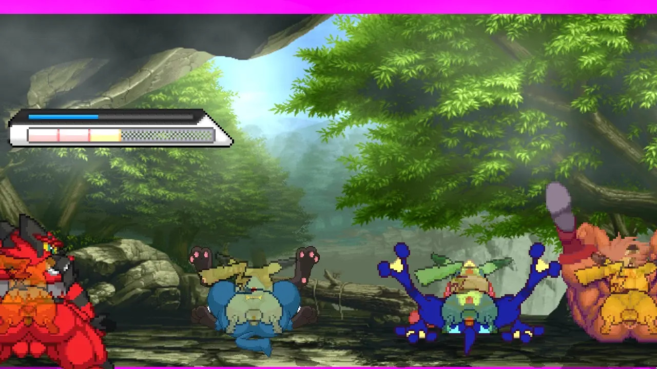 MUGEN Request#302: PikachuX4 Fucks Lucario, Incineroar, Greninja, & Leo