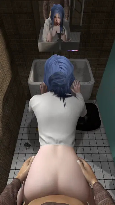 Blue Marine in the Toilet 2 Pov