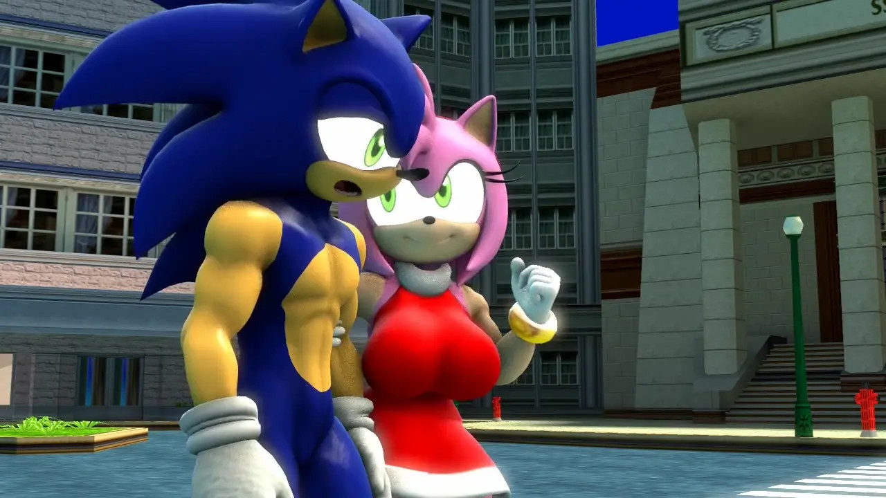 Amy caught by Metal Sonic