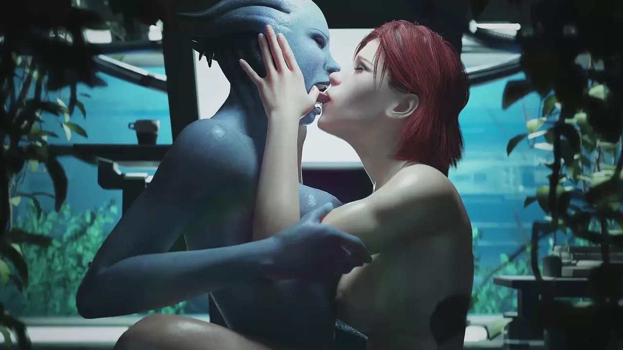 Shepard & Liara TS [Wallpaper Loop][Zmsfm][4K60FPS]