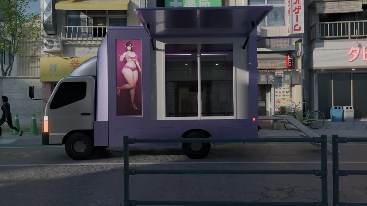 Dva Pov Blowjob in the JAV magic truck