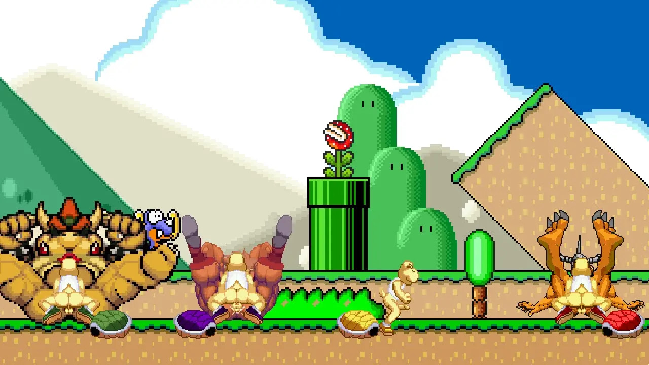 MUGEN Request#311: Koopa TroopaX4 Fucks Bowser Koopa, Leo, Donkey Kong, & Wargreymon