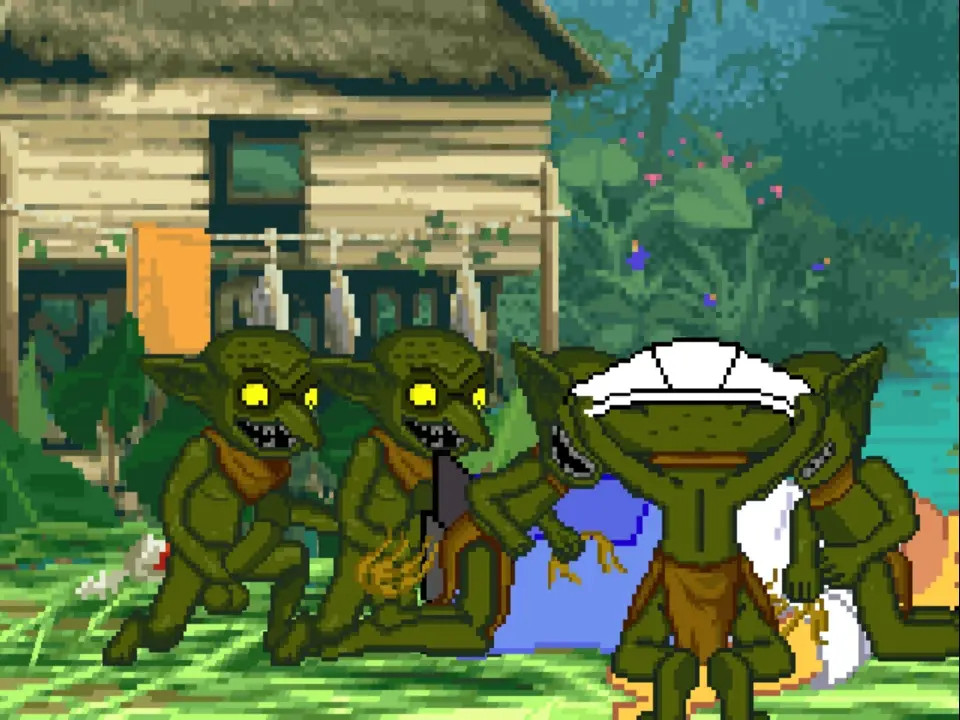 MUGEN Request#322: Goblin Party Fucks Homer Simpson