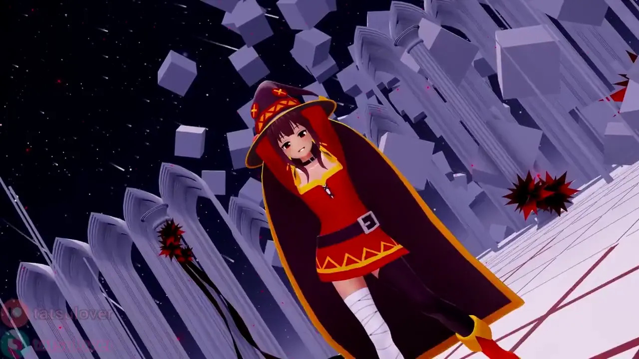 【R-18 MMD】 Megumin - Vibrations dance