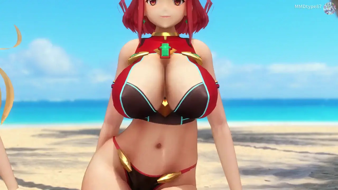 [MMD] Pyra & Mythra - BIKINI DANCE