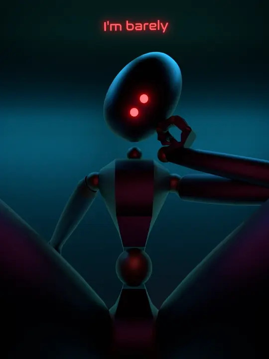 Why is the human squirming?