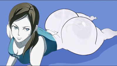 Wii Fit Trainer's Fat Ass cheeks