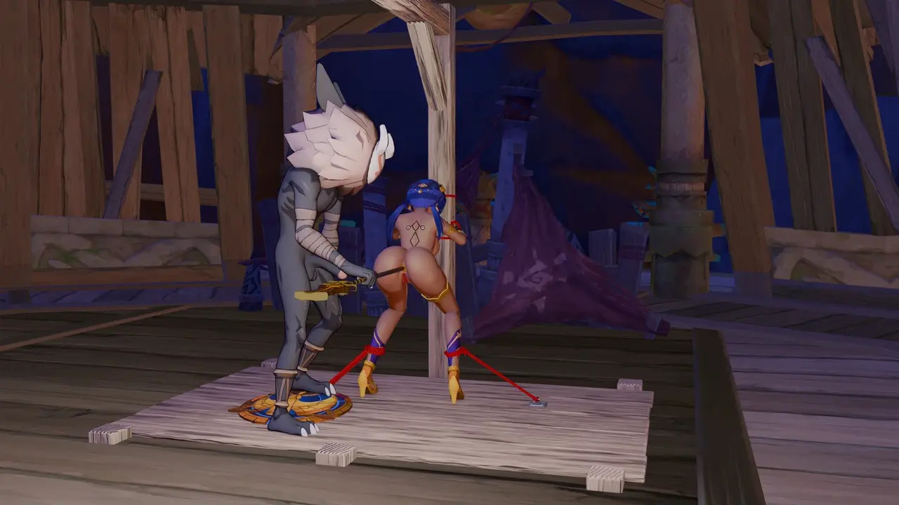 Getting punished by a Hilichurl