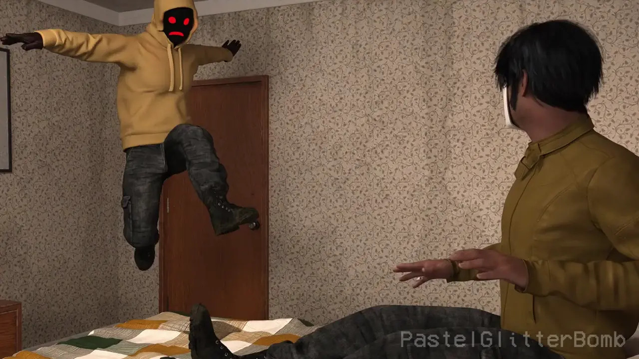 Masky rides Hoodie's cock || Another Marble Hornets Parody