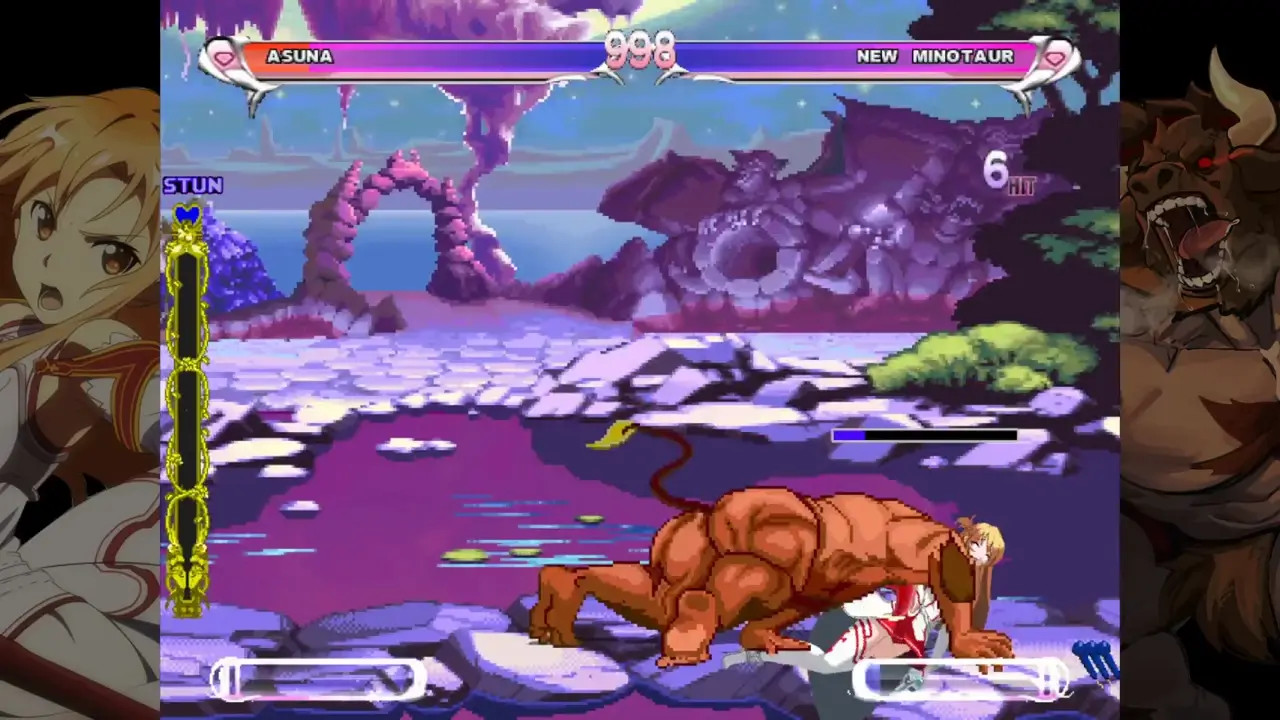 MUGEN Asuna vs Minotaur