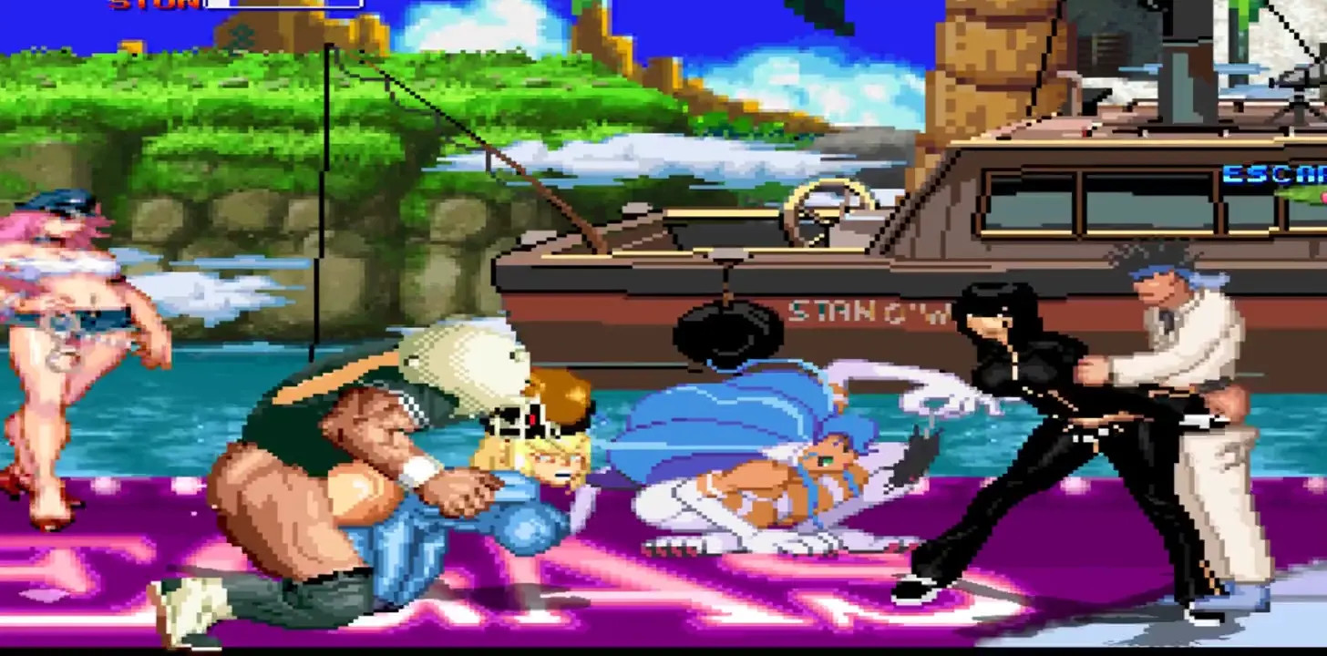 Brian Battle Kung Fu man x Samus and Kula Diamnond (Gettag)