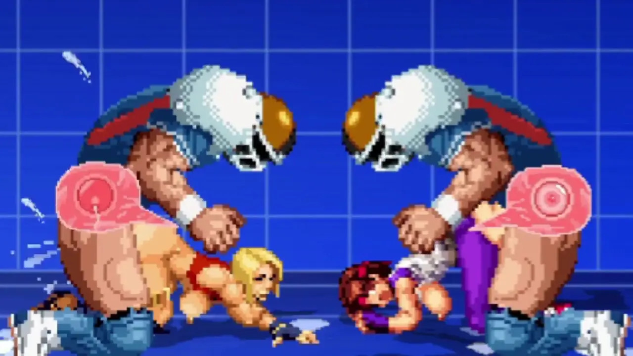 Brian Battler vs Blue Mary and Yuri Sakazaki (Gettag)