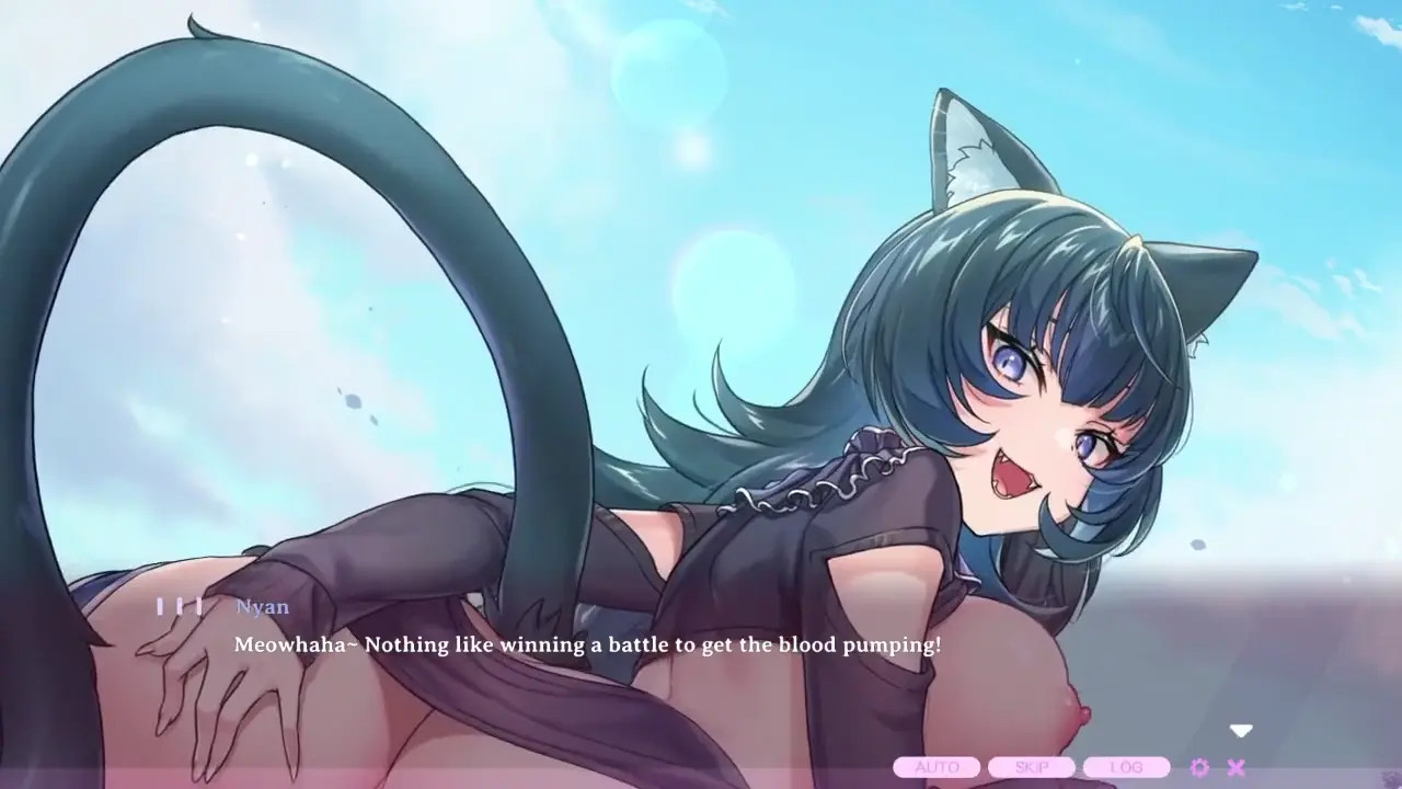 Mischivious catgirl bouncing on dick (TEXT version) - Kaiju Princess 2