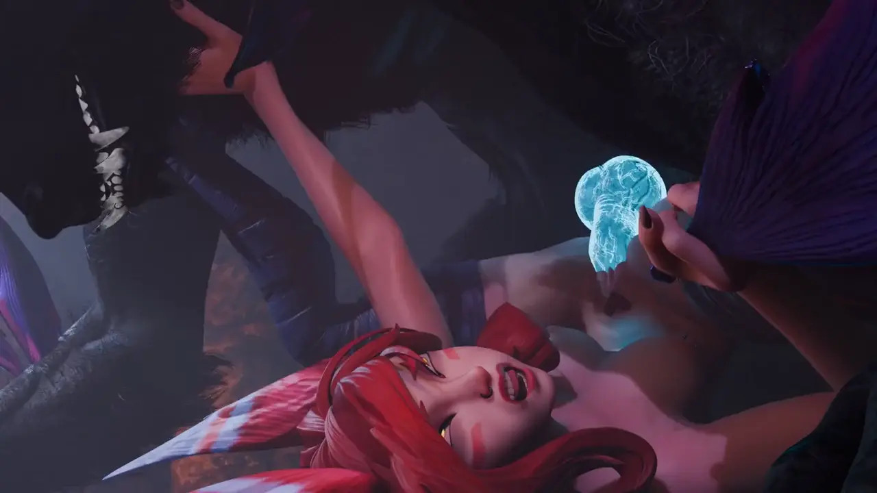 Xayah ganked by Wolf