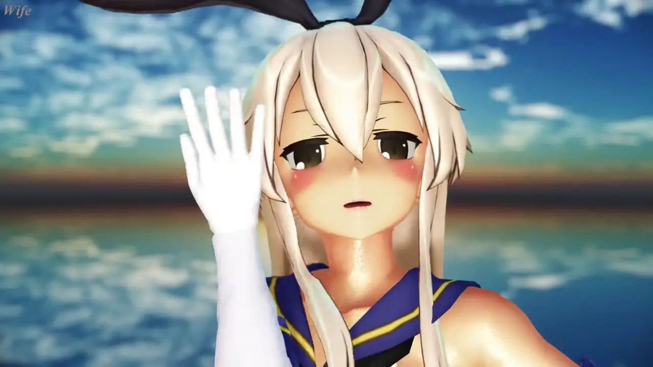 Shimakaze & Amatsukaze - Wife [MMD R18] Mustache72