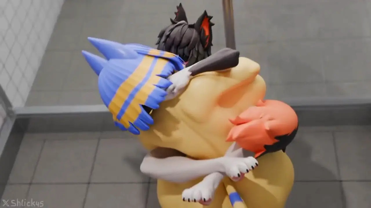 Ankha and Aak in the Bathroom ⟨shlick45⟩