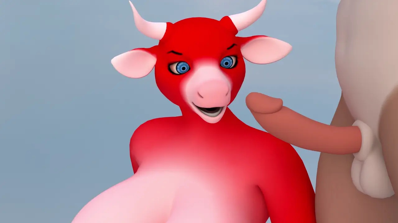 Sad Cow Getting Piped