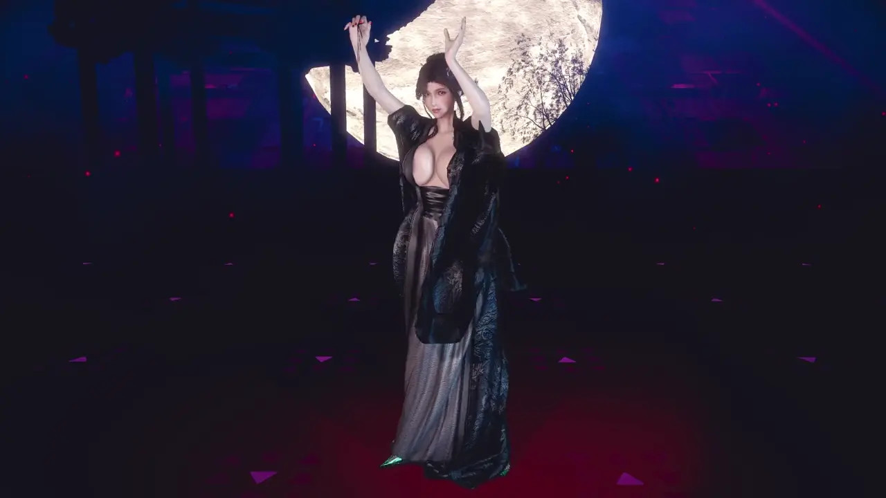 tifa The moon is beautiful. Dance