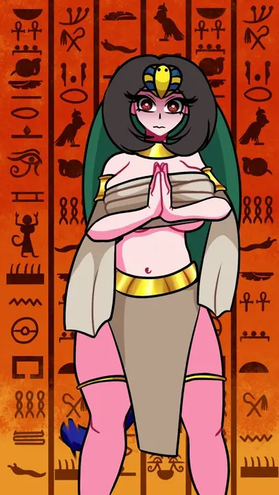 G2 haciendo cosplay de ankha espero les guste