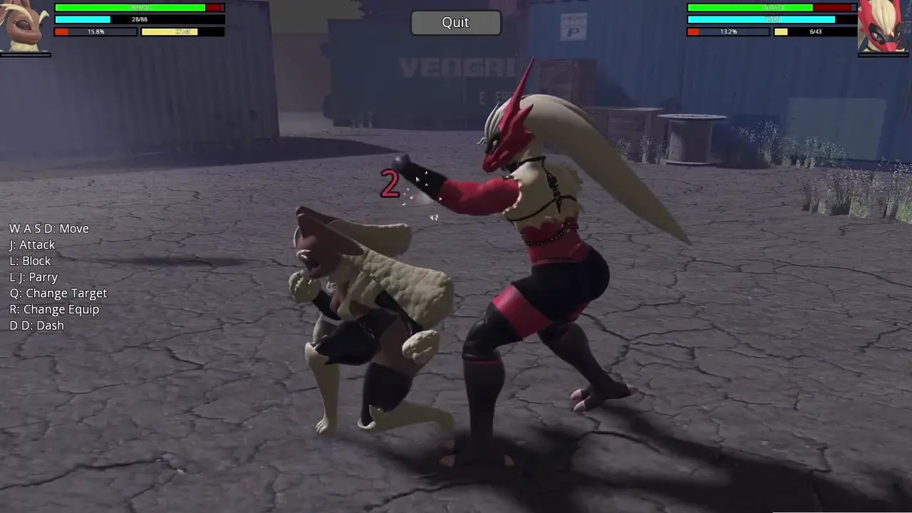 HR2 Furry: Lopunny vs Blaziken