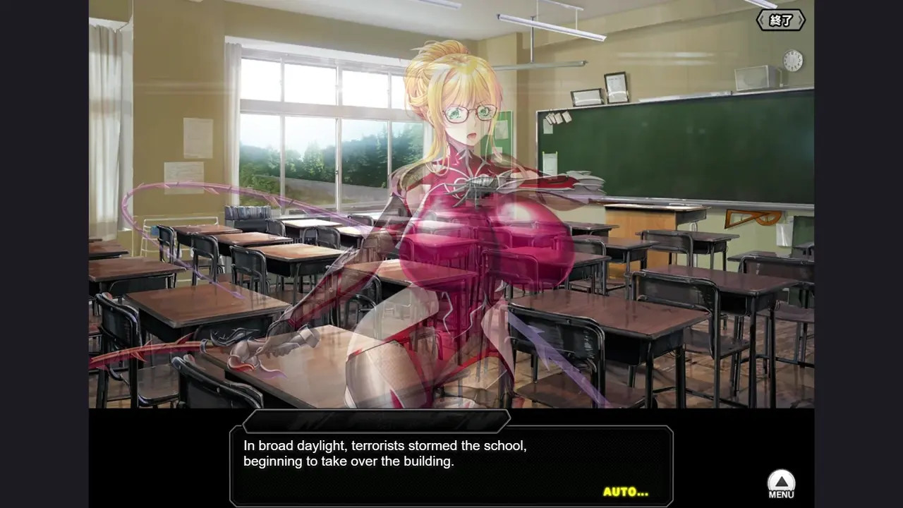 [Sky is the Limit] Kousaka Shizuru H-scene 02 (Taimanin RPGX)