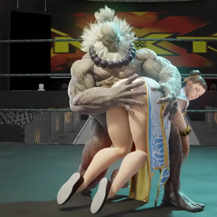 CHUN LI SPANKED BY AKUMA