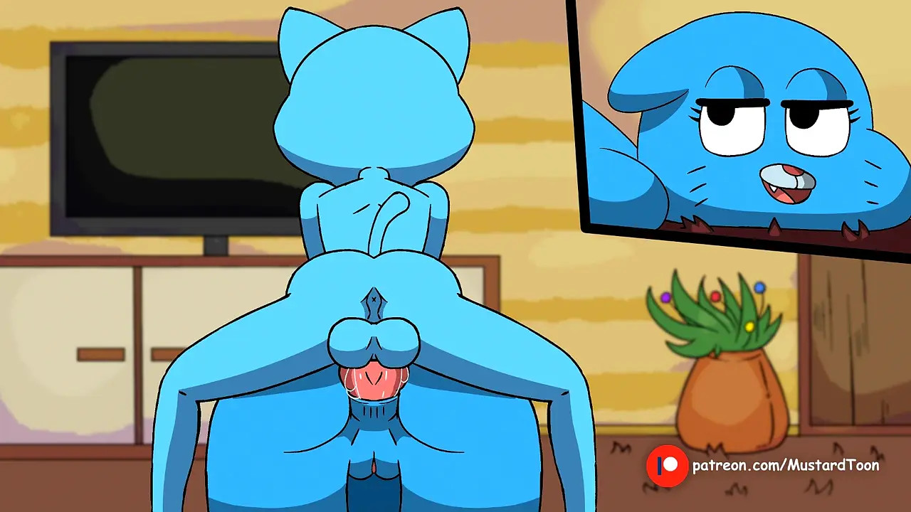 Mommy cat is having fun - The Amazing World of Gumball