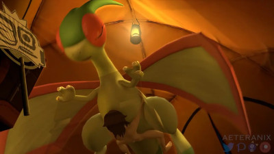 Flygon 'Bonds' With Her Trainer! (aeteranix)