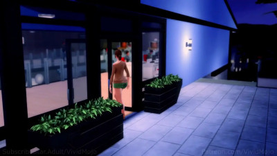 Three futa girls fuck one boy at college