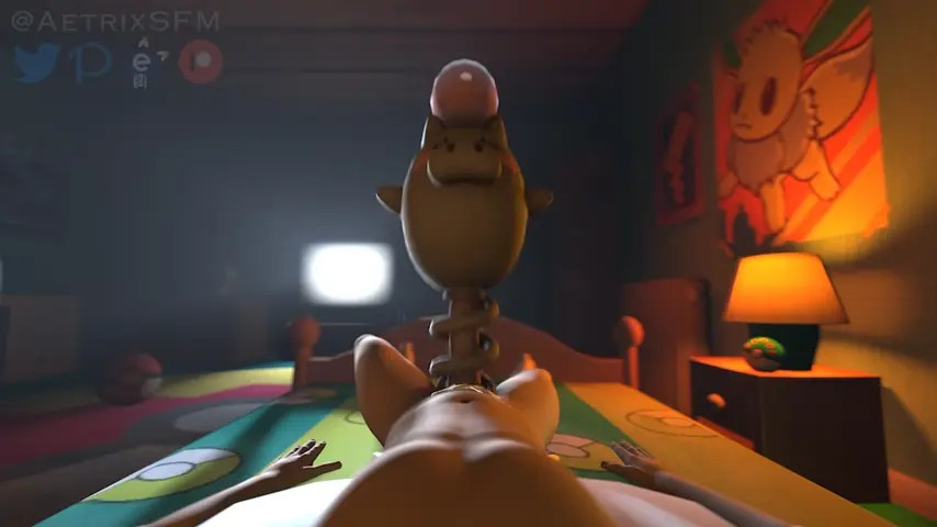 Spoink bounces on her Trainers' Cock (Aeteranix)