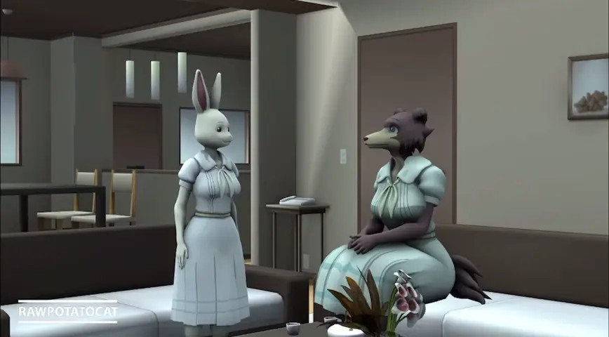 Juno and Haru Have Lesbian Sex [Beastars]