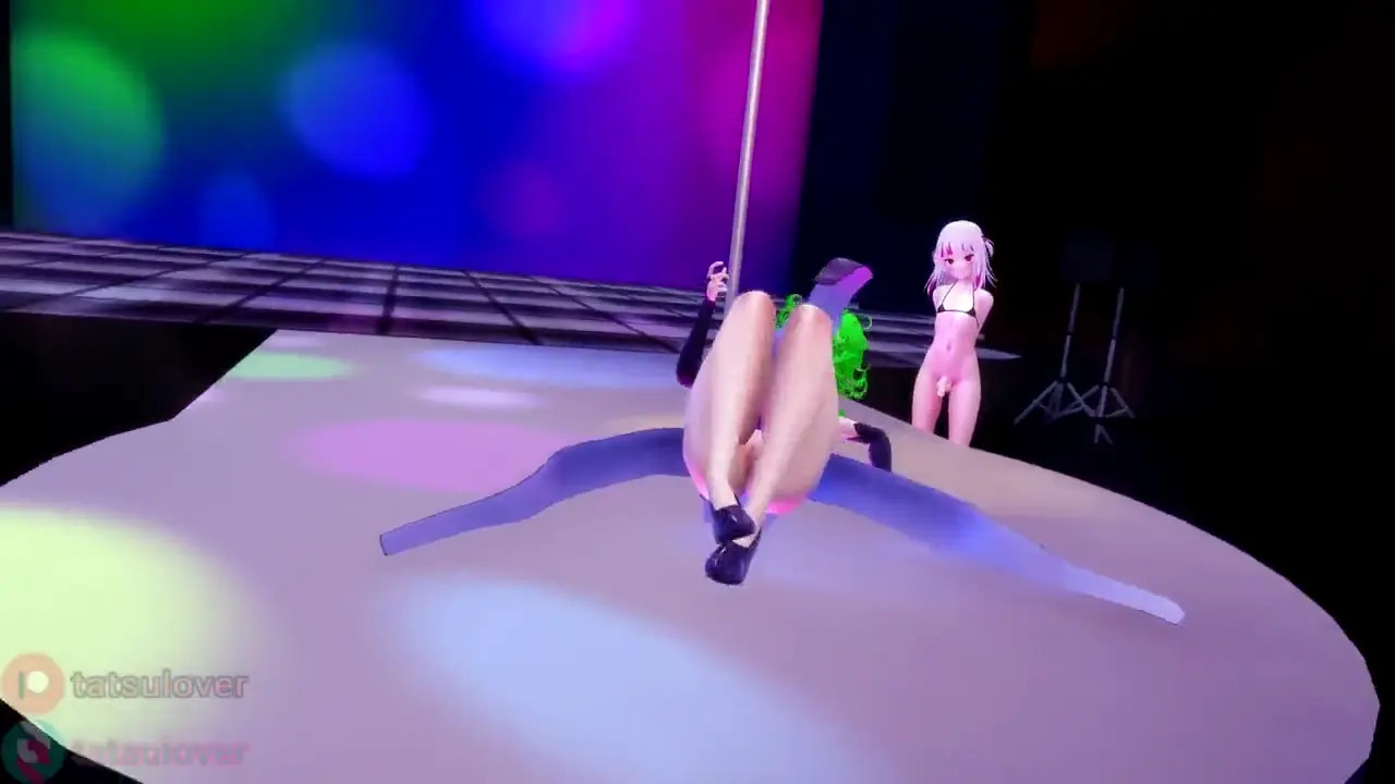 【R-18 MMD】 Tatsumaki's Pole Dance and sex with Futa Gawr Gura