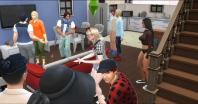 Gabby and Abby gangbang at frat house party