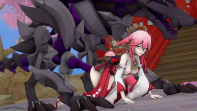 Yae miko Doggy style