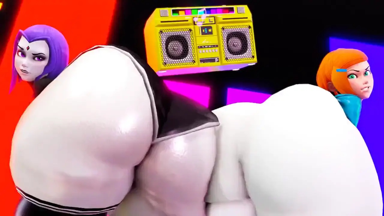 Raven and Gwen twerking