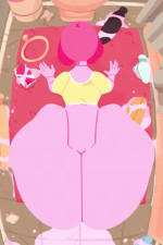 Princess Bubblegum dildo ejection