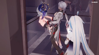 Furina x Arlecchino Futa sex video (Genshin impact)