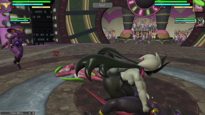 Arbok and Salazzle vs Tsareena and Meowscarada - Heroine Rumble 2 Double Battle!