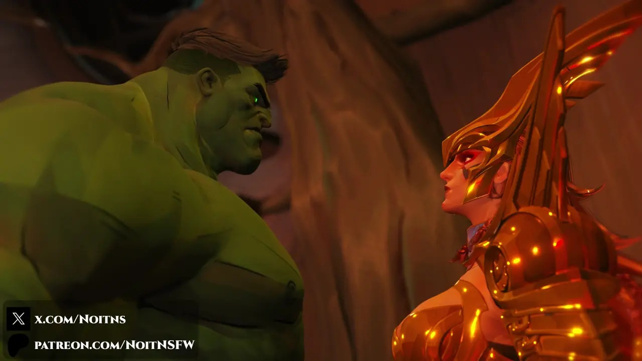 Angela gets Rough with Hulk