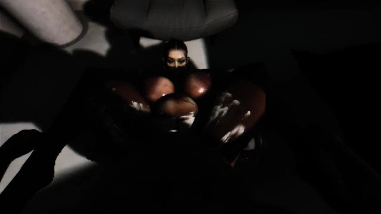 SECOND LIFE - BIG BOOBED EBONY GETS FUCKED (POV)