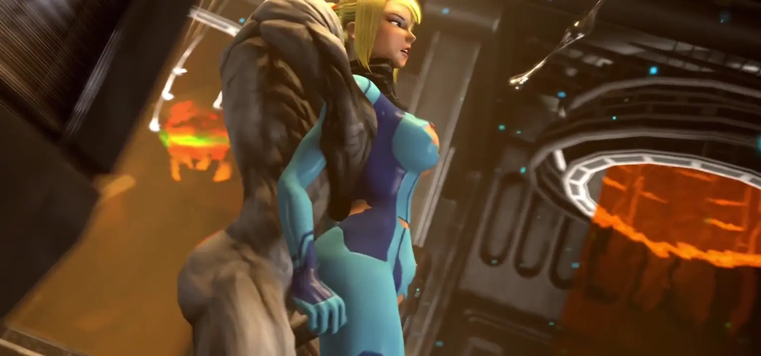 Samus Aran fucked by alien