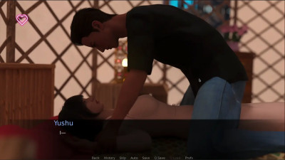 Aurora Protocol VN - Cowgirl / mating press sex scene