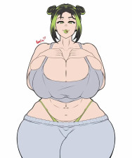 Billie Eilish enseñando las tetas - Promocional de mi comic Sex4Dead [Manu-Kun]