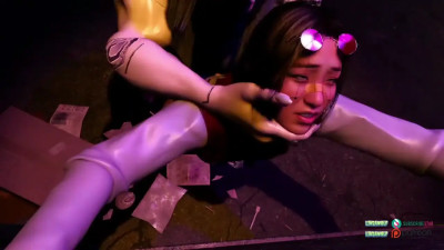 Bodyrun.EXE - Cyberpunk babes fucked by Digital Futa [PMV]