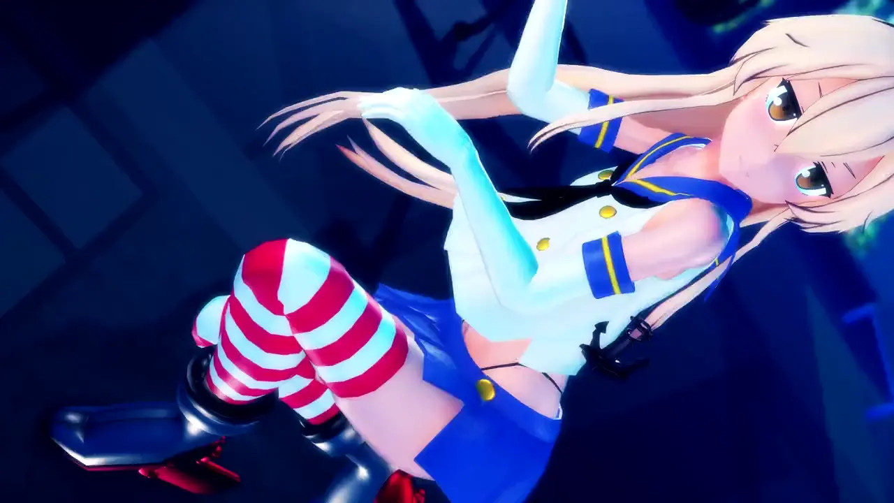 Shimakaze - Miniskirt [MMD R18] Hamselvish